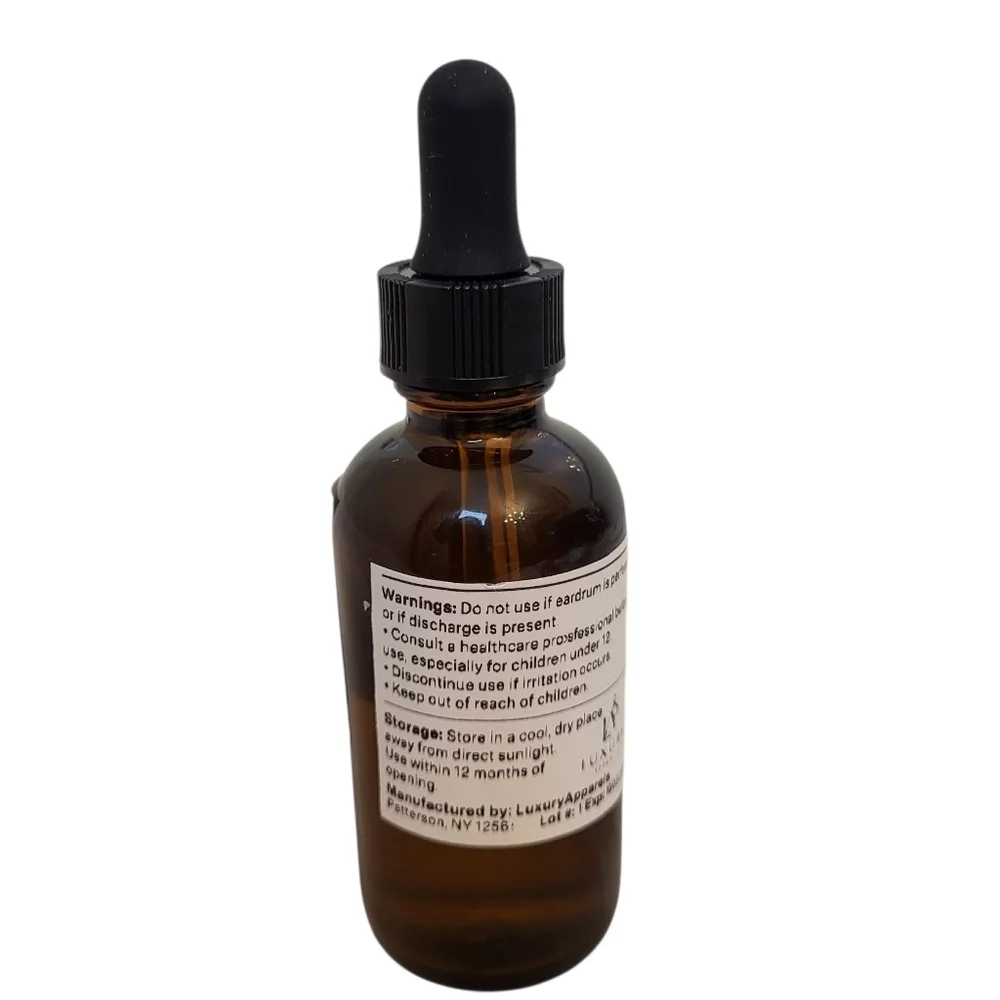 Mullein Ear Oil Herbal Extract in Olive Oil 2 fl oz Bottle